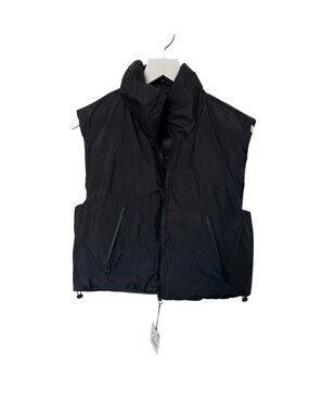 Zara Reversible Water Repellent Black Vest With Pockets